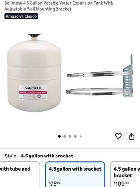 4.5 Gallon Portable Expansion Tank - White